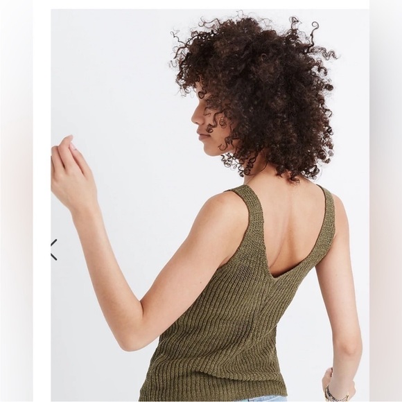 Madewell Green S Monterey sweater tank - Picture 2 of 5